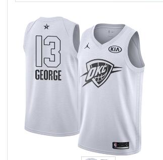Nike Thunder #13 Paul George  NBA Jordan Swingman 2018 All-Star  Jersey-002