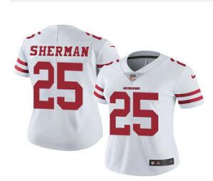 Women's San Francisco 49ers #25 Richard Sherman 2017 Vapor Untouchable Stitched NFL Nike Limited Jersey
