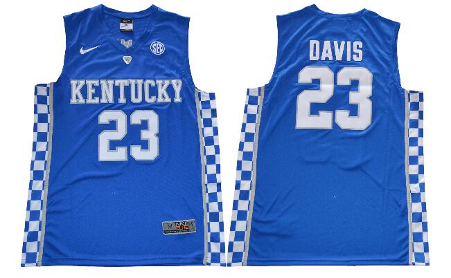 Kentucky Wildcats Davis #23 College Basketball Jerseys