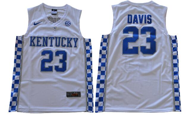 Kentucky Wildcats Davis #23 College Basketball Jerseys