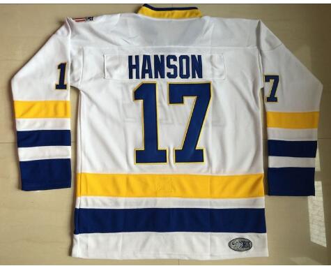 17 Hanson Brothers Jersey Charlestown Chiefs Ice Hockey Jersey  All Stitched