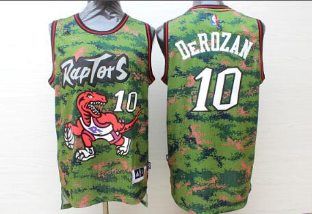Toronto Raptors #10 DeMar DeRozan  Camo Men Jersey