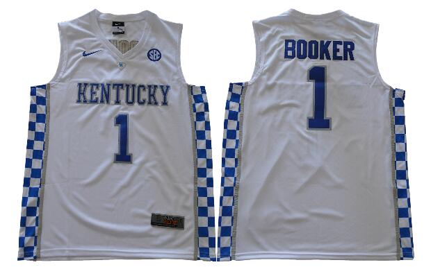 Custom kentucky 1 Booker Men Basketball Jersey