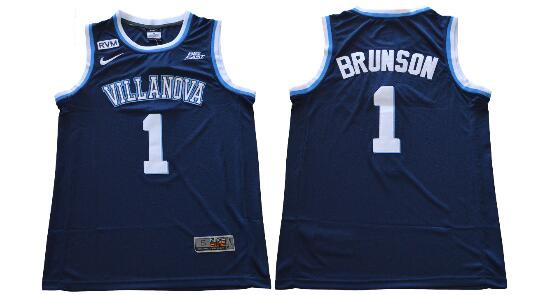 2018 Final Four Villanova Wildcats   1 Jalen Brunson White Navy Blue stitched-001