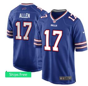 Men's Buffalo Bills Josh Allen Nike  2018 NFL Draft First Round Pick Game Jersey