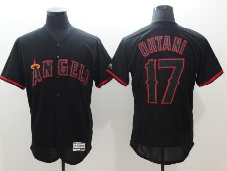 Women's LA Angels of Anaheim #17 Shohei Ohtani Red Alternate Stitched Black