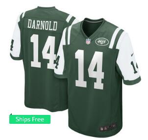 Men's New York Jets Sam Darnold Nike White 2018 NFL Draft Pick Game Jersey