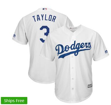 Men's Los Angeles Dodgers Chris Taylor Baseball Jerseys-003
