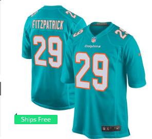 Men's Miami Dolphins Minkah Fitzpatrick Nike  2018 NFL Draft Pick Game Jersey-001