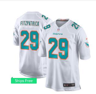 Men's Miami Dolphins Minkah Fitzpatrick Nike  2018 NFL Draft Pick Game Jersey-002