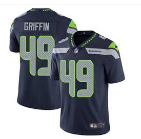 Youth Nike Seattle Seahawks #49 Shaquem Griffin Steel Blue Team Color Stitched NFL Vapor Untouchable Limited Jersey