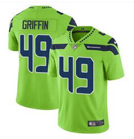 Youth Nike Seattle Seahawks #49 Shaquem Griffin Green Stitched NFL Limited Rush Jersey
