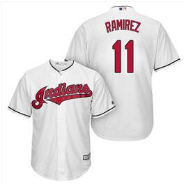 Youth Cleveland Indians #11 Jose Ramirez  Stitched MLB Jersey-002