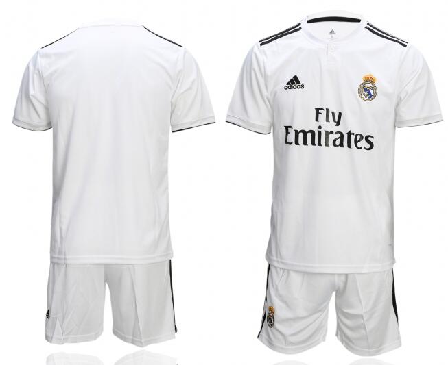 Men's Real Madrid 18/19 Home Jersey by adidas can come with any name and No.