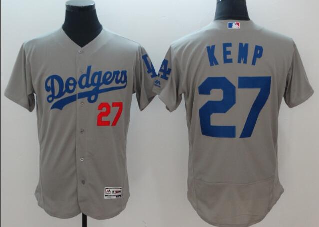 Men's Los Angeles Dodgers Matt Kemp 27# Baseball Jersey-002