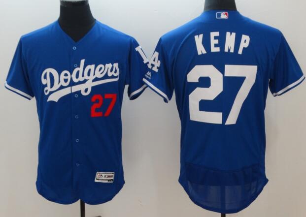 Men's Los Angeles Dodgers Matt Kemp 27# Baseball Jersey-003