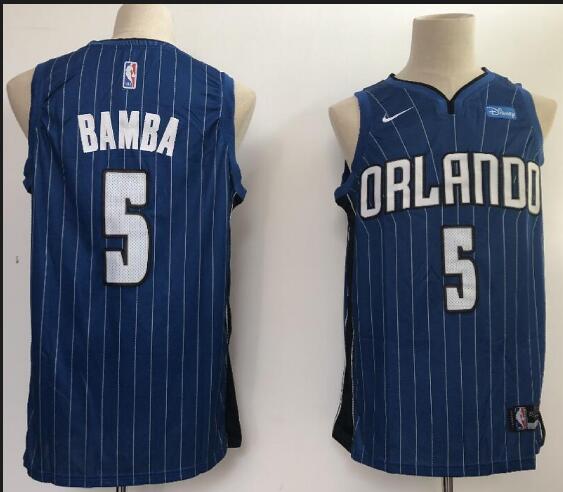 Mohamed Bamba #5 Orlando Magic 2018 NBA  Basketball Jersey-002