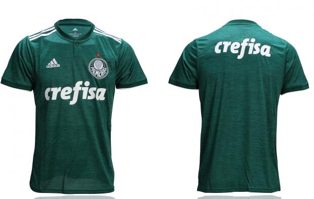 Men 18-19 Palmeiras Home Soccer Jersey