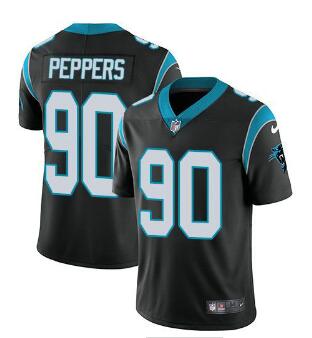 Nike Carolina Panthers #90 Julius Peppers   Men's Stitched NFL Vapor Untouchable Limited Jersey-001