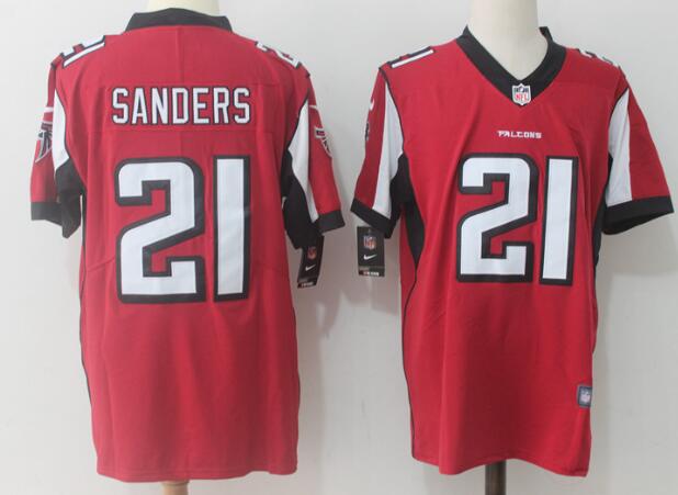 Men's NEW Nike San Francisco 49ers 21 Sanders Football Jersey-002