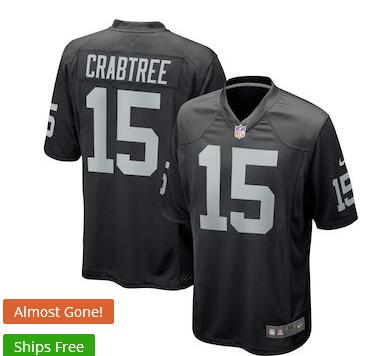 Men's Oakland Raiders Michael Crabtree 15 Nike  Jersey-001