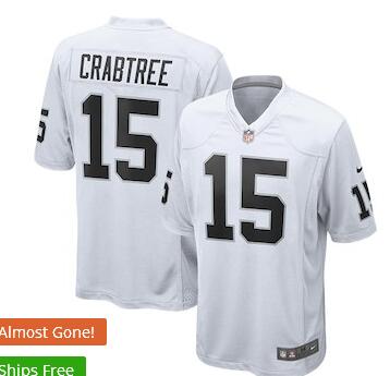 Men's Oakland Raiders Michael Crabtree 15 Nike  Jersey-002