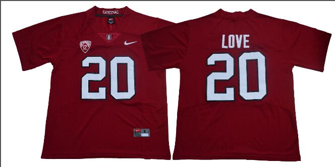 2018 NCAA Stanford Cardinal #20 Bryce Love  College Football Jerseys Stitched-001