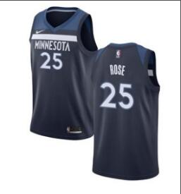 New Men's Minnesota Timberwolves 25 Derrick Rose baseetball jersey-002