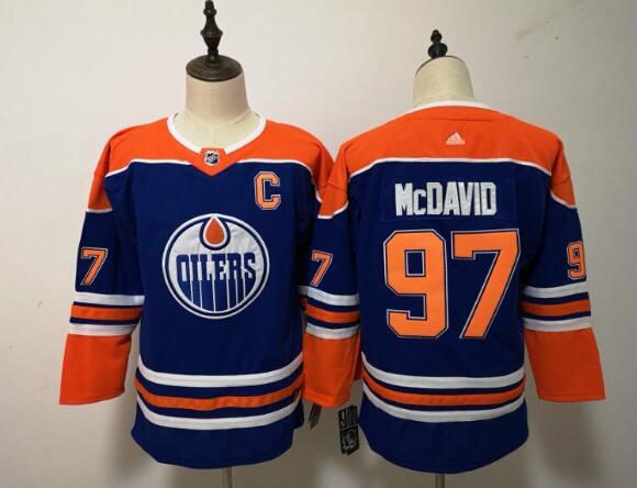 Kid's Youth Edmonton Oilers #97 Connor McDavid-002