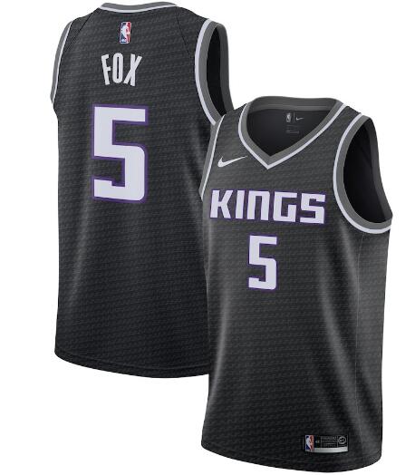 Men's Sacramento Kings #5 De'Aaron Fox  Jersey