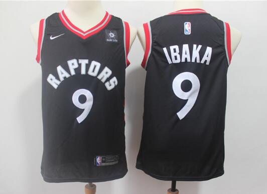 Men New Nike Toronto Raptors 9 Serge Ibaka jersey
