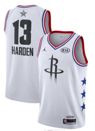 Jordan Men's 2019 NBA All-Star Game #13 James Harden White Dri-FIT Swingman Jersey-002