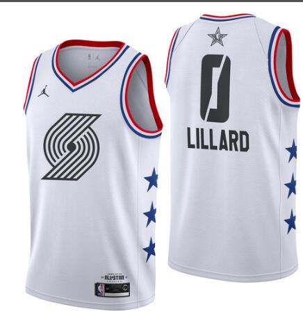 Portland Trail Blazers #0 Damian Lillard  Men's 2019 All-Star  Jersey-001