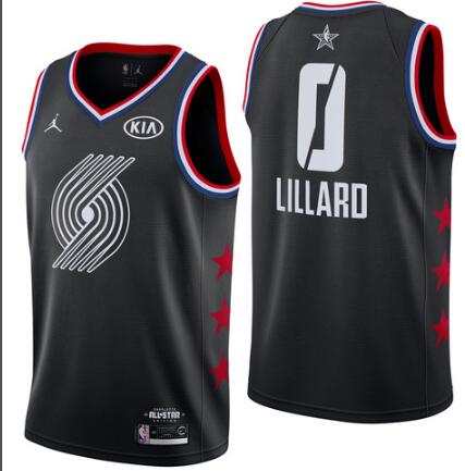 Portland Trail Blazers #0 Damian Lillard  Men's 2019 All-Star  Jersey-002