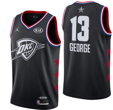 Men's Oklahoma City Thunder #13 Paul George 2019 All-Star Jersey-002