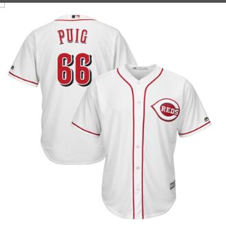 Men's Cincinnati Reds Yasiel Puig Majestic Flex Base Player Jersey-002