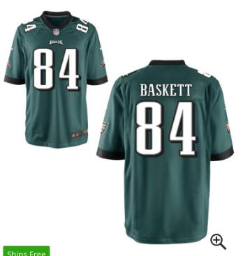 Custom Hank Baskett Jersey  #84 Philadelphia Eagles  Jersey-001