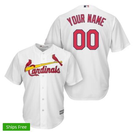 Men's St. Louis Cardinals Custom Jersey With Any Name and No.-003