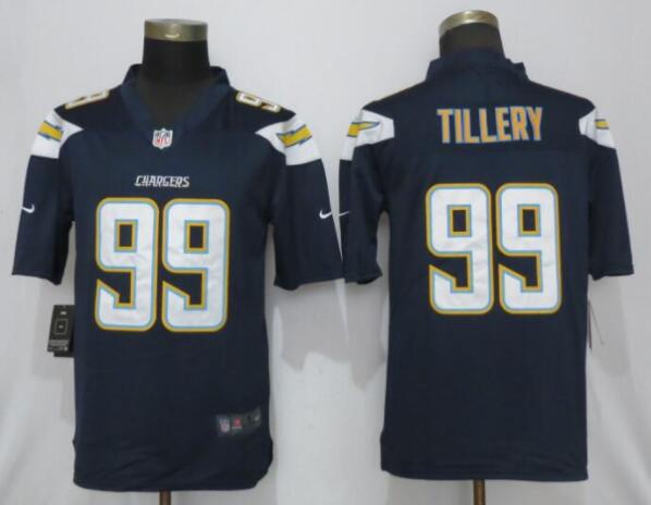 New Men Nike San Diego Chargers 99 Tillery   2019 Vapor Untouchable Limited Player Jersey