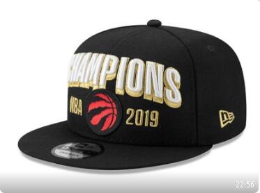 Toronto Raptors final Hats  Black