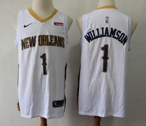 New Men's Pelicans Zion Williamson Basketball Jersey-001