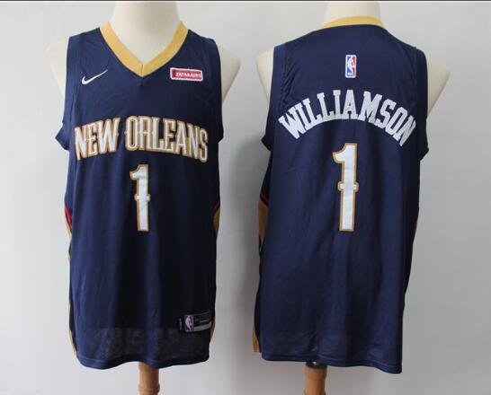 New Men's Pelicans Zion Williamson Basketball Jersey-002