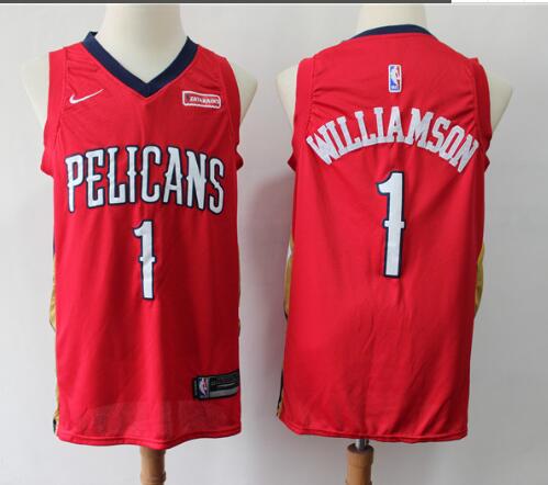 New Men's Pelicans Zion Williamson Basketball Jersey-003