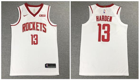 Rockets 13 James Harden Men's Nike Retro Swingman Jersey-001