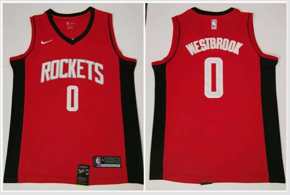 Nike Rockets #0 Russell Westbrook  Jersey-001