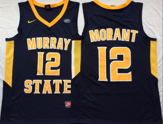 Men's 12 Ja Morant Murray State College Jersey-002