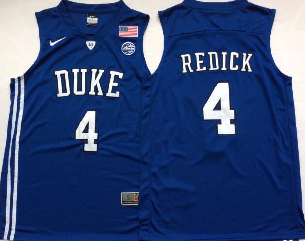 Men Duke Blue Devils College  4 J.J. Redick  Jersey-001