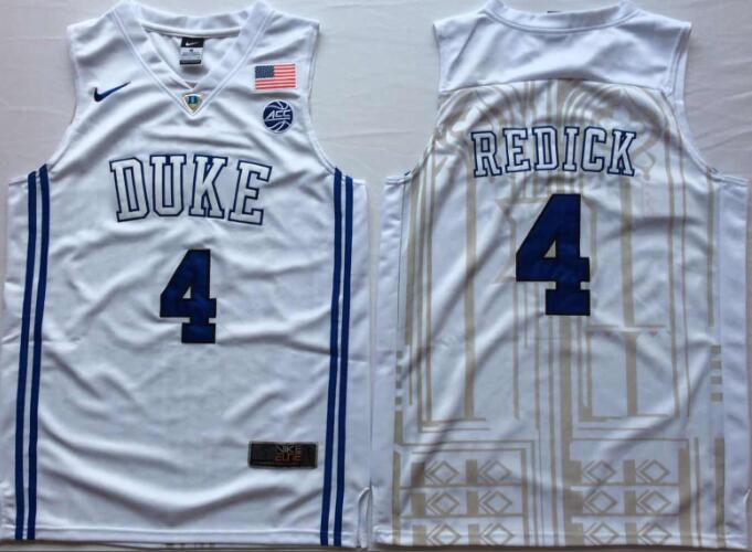 Men Duke Blue Devils College  4 J.J. Redick  Jersey-005