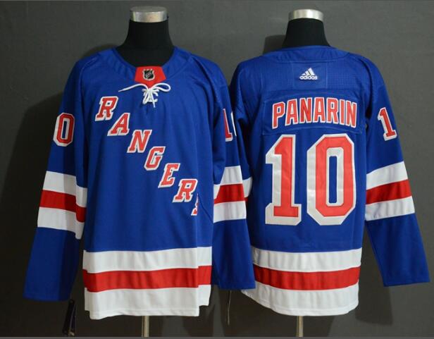 Rangers #10 Artemi Panarin Royal Men's Stitched Hockey Jersey