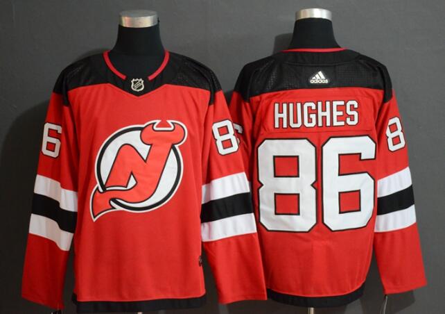 Devils #86 Jack Hughes  Men Stitched Hockey Jersey